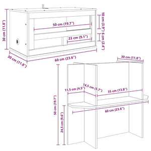 Terrarium Braun 60x30x80 cm OSB