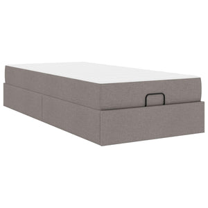 Bettgestell mit Matratze Taupe