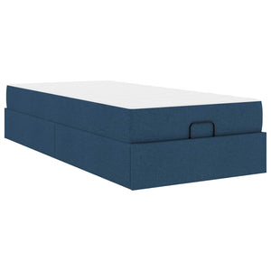 Bettgestell mit Matratze Blau