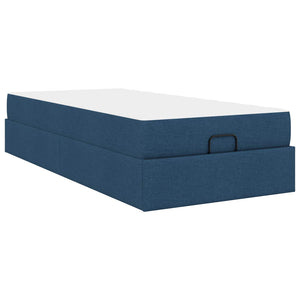 Bettgestell mit Matratze Blau