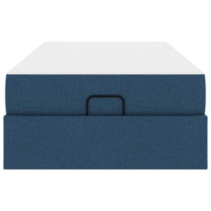 Bettgestell mit Matratze Blau