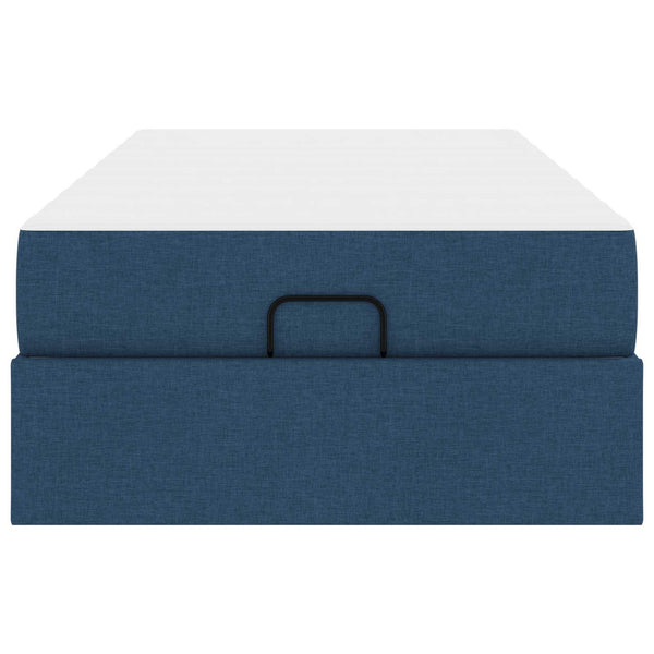 Bettgestell mit Matratze Blau