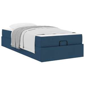 Bettgestell mit Matratze Blau