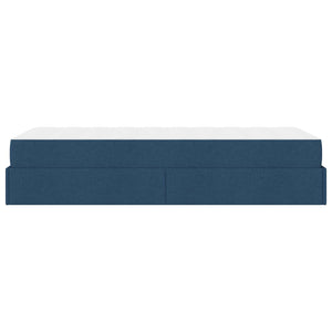 Bettgestell mit Matratze Blau
