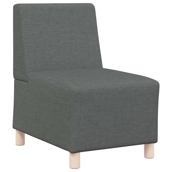 Modulares Sofa ohne Armlehne, Dunkelgrau, 2er-Set