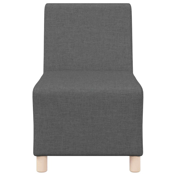 Modulares Sofa ohne Armlehne, Dunkelgrau, 2er-Set