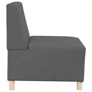 Modulares Sofa ohne Armlehne, Dunkelgrau, 2er-Set