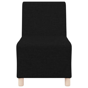 Modulares armfreies Sofa, 2-teilig, Schwarz
