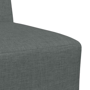 Modulares Sofa ohne Armlehne, 3-teilig, Dunkelgrau