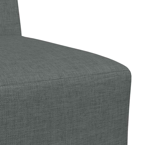 Modulares Sofa ohne Armlehne, 3-teilig, Dunkelgrau
