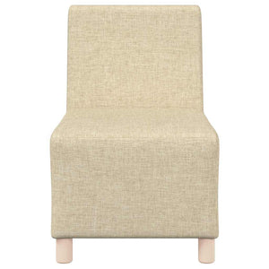 Modulares, armloses Sofa, 3-teilig, Creme