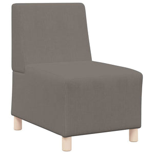 vidaXL Canapé modulaire sans accoudoirs 3 pcs Gris clair 55 x 74 x 82 cm