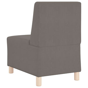 vidaXL Canapé modulaire sans accoudoirs 3 pcs Gris clair 55 x 74 x 82 cm