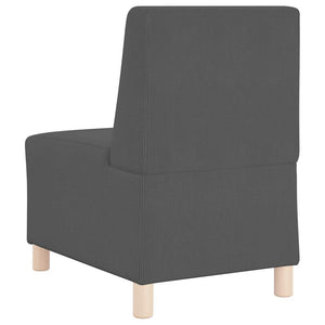 Modulares armloses Sofa, 3-teilig, Dunkelgrau