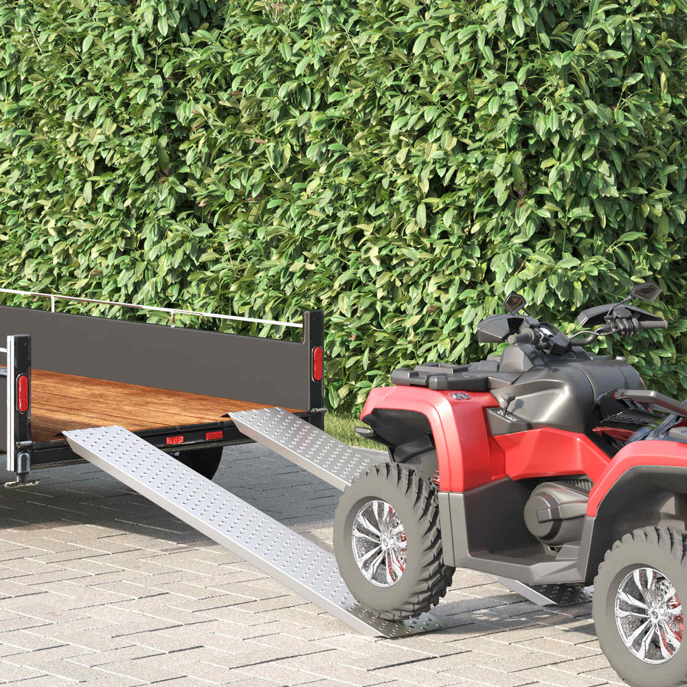vidaXL Rampe de chargement 200 kg Argent 159 x 23 x 5 cm Acier galvanisé