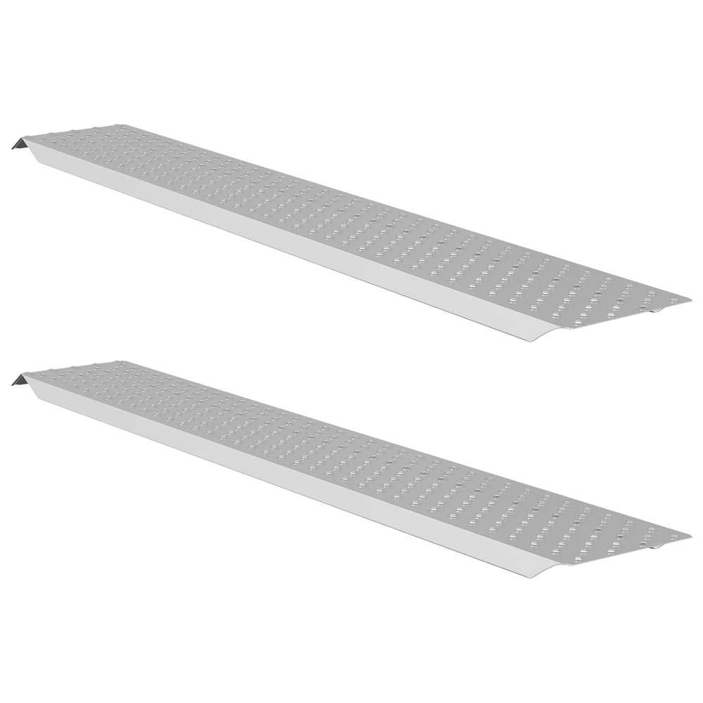 vidaXL Rampe de chargement 200 kg Argent 159 x 23 x 5 cm Acier galvanisé