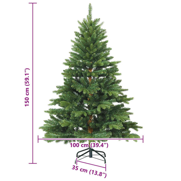 Künstlicher Weihnachtsbaum Klappbar Grün 150cm