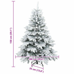 Schnee-Weihnachtsbaum künstlich 150cm