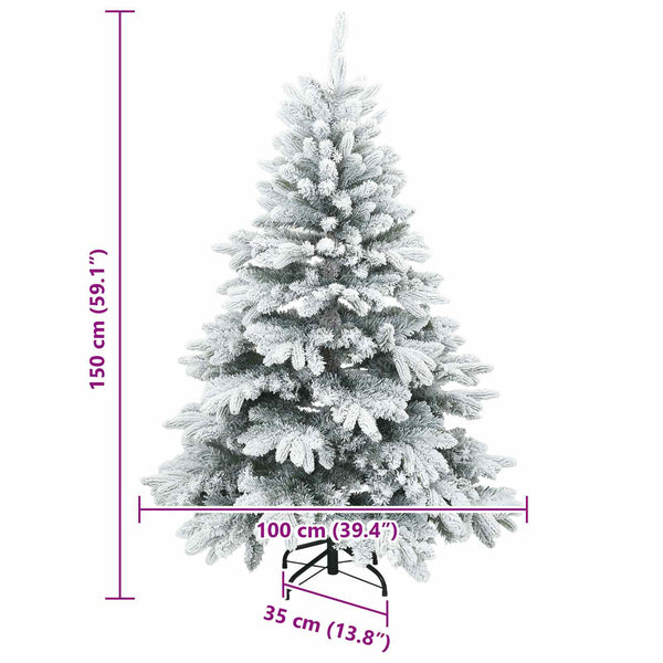 Schnee-Weihnachtsbaum künstlich 150cm