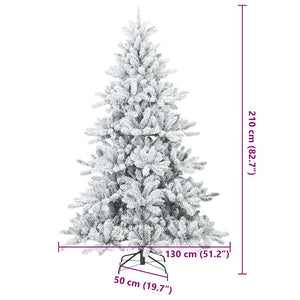 Schneebedeckter künstlicher Weihnachtsbaum 210cm