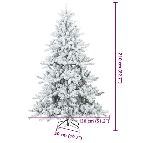 Schneebedeckter künstlicher Weihnachtsbaum 210cm