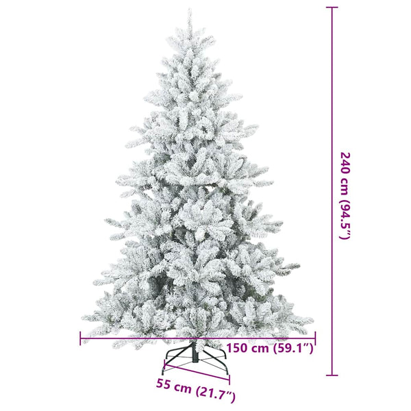 Schneebedeckter künstlicher Weihnachtsbaum 240cm
