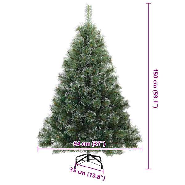 Schnee Künstlicher Weihnachtsbaum Grün 150cm