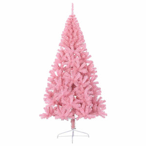 Rosa Künstlicher Weihnachtsbaum Vorbeleuchtet 240cm