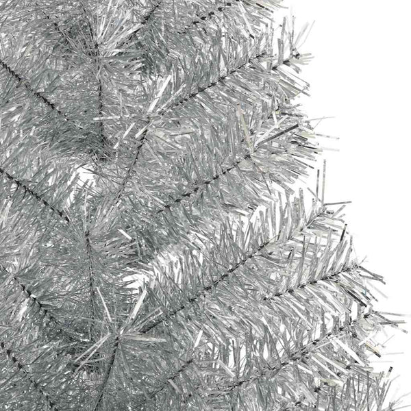Künstlicher Weihnachtsbaum Silber Vorbeleuchtet 150cm