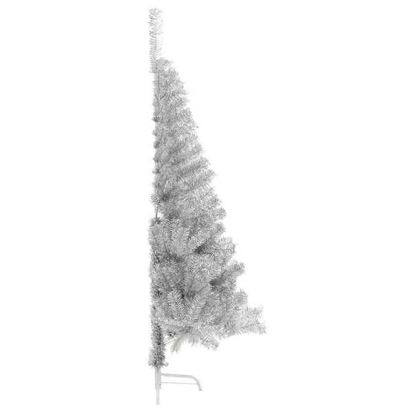 vidaXL Sapin de Noël artificiel pré-éclairé Argent 180 cm PET