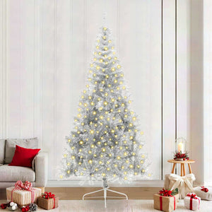 Silberner LED Weihnachtsbaum 240cm