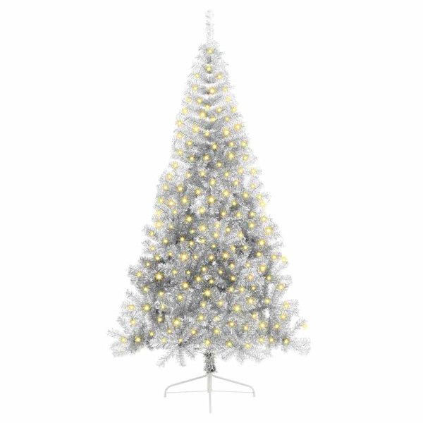 Silberner LED Weihnachtsbaum 240cm