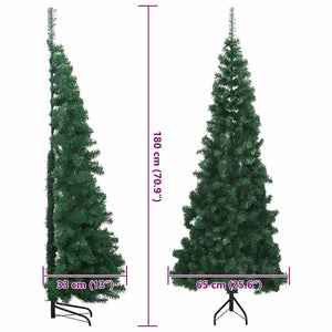 Eckiger, grüner künstlicher Weihnachtsbaum, 180 cm