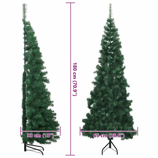 Eckiger, grüner künstlicher Weihnachtsbaum, 180 cm
