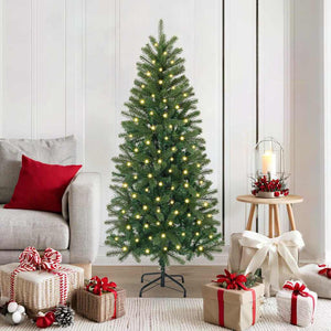 vidaXL Sapin de Noël artificiel avec 150 LED Vert 150 cm PE et PVC