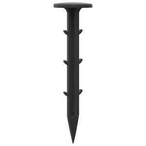 Schwarze Bodenheringe Kunststoff 3x11cm - 500 Stk.