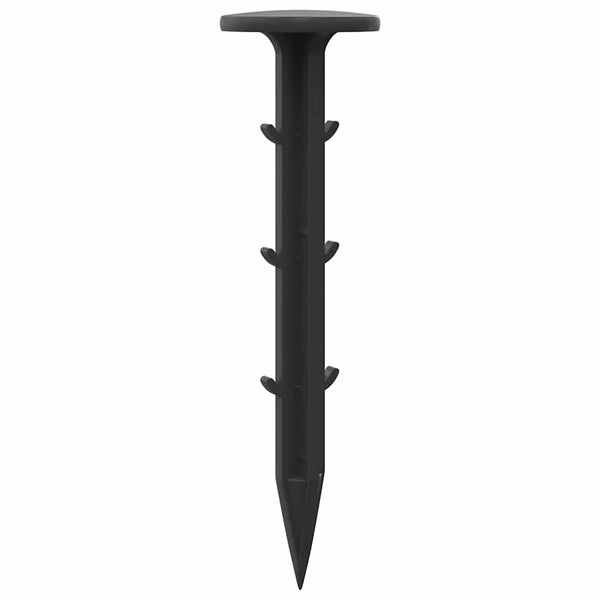 Schwarze Bodenheringe Kunststoff 3x11cm - 500 Stk.