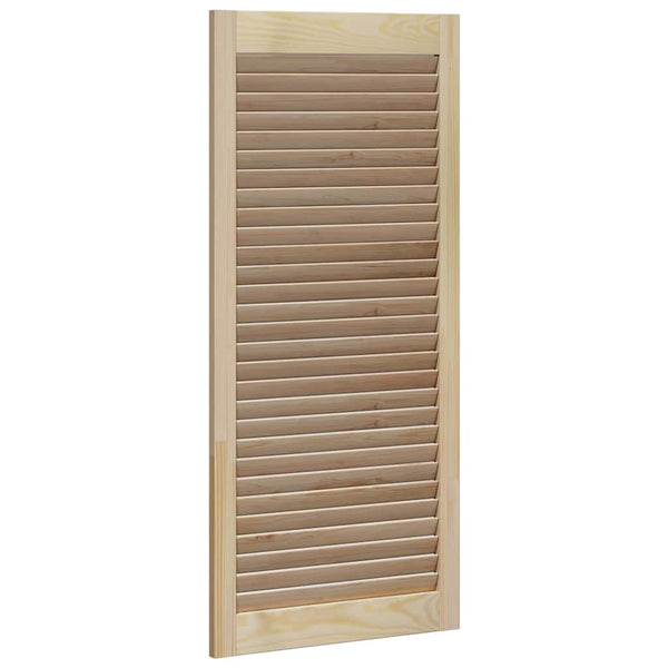 Massivholz Schranktür 2er Set Kiefer Natur