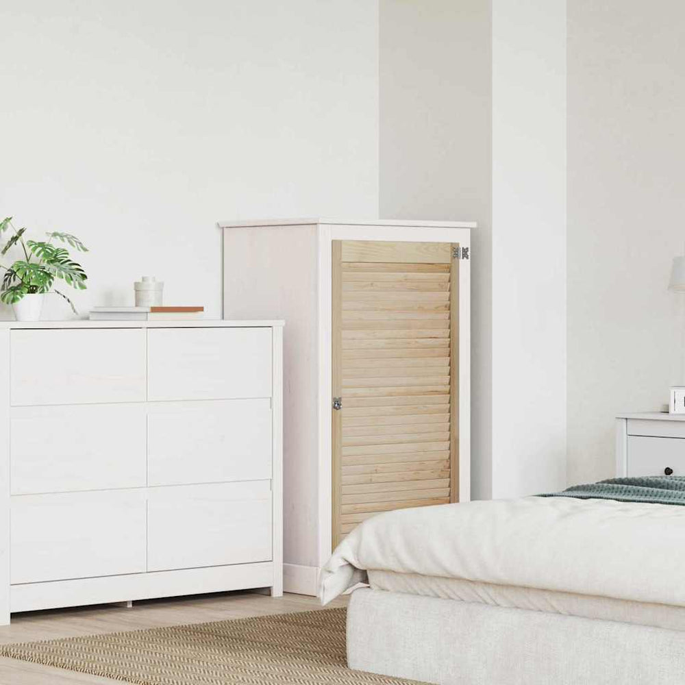 vidaXL Porte d'armoire naturelle 110 x 2,1 x 59,5 cm Bois de pin massif