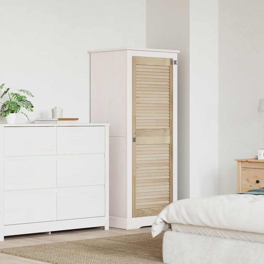vidaXL Porte d'armoire naturelle 49,5 x 2,1 x 140,5 cm Bois de pin massif