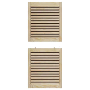 Schranktür Natur Kiefer 2er-Set 140,5x59,5cm