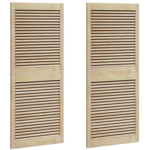 Schranktür Natur Kiefer 2er-Set 140,5x59,5cm