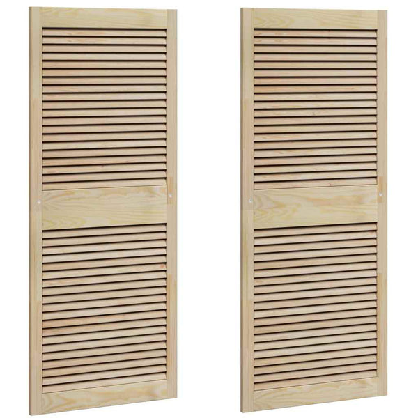 Schranktür Natur Kiefer 2er-Set 140,5x59,5cm