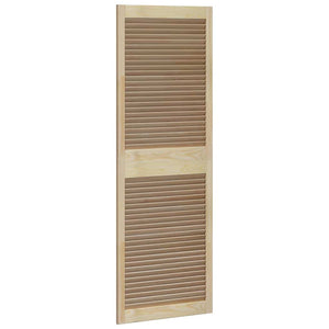 Massivholz Schranktür 2er Set, Kiefer Natur