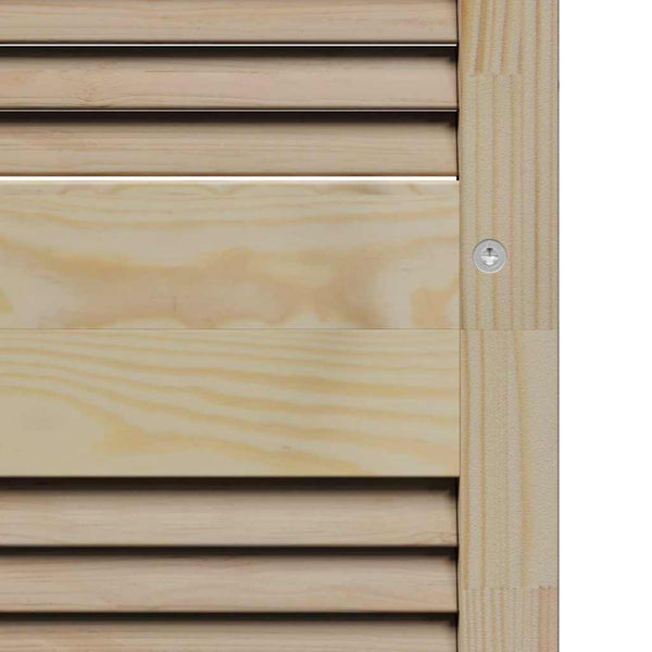 Massivholz Schranktür Kiefer Natur 39,5cm