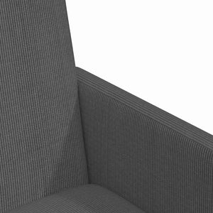 Esszimmerstühle mit Rollen, Dunkelgrau, 2er-Set