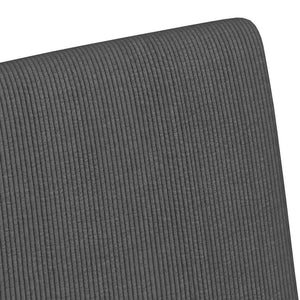 Esszimmerstühle mit Rollen, Dunkelgrau, 2er-Set