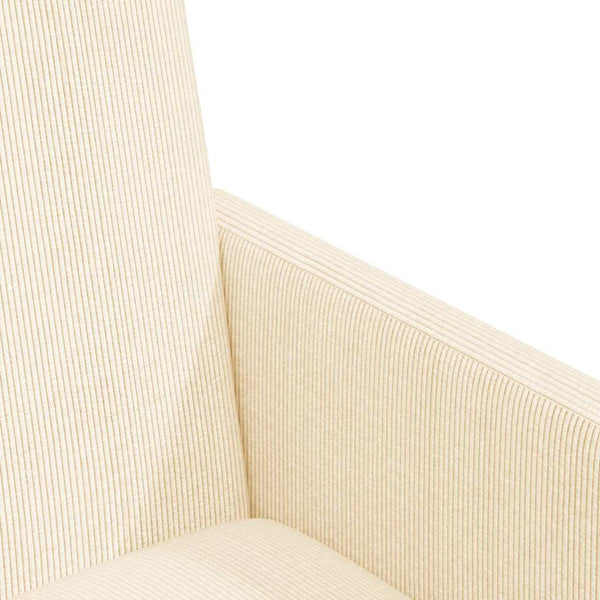 Esszimmerstühle Creme mit Rollen, 2er-Set