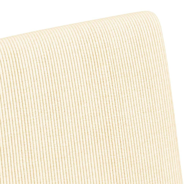 Esszimmerstühle Creme mit Rollen, 2er-Set