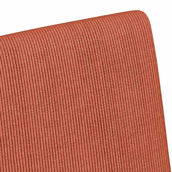 Esszimmerstühle mit Rollen, Rot Orange, 2er-Set